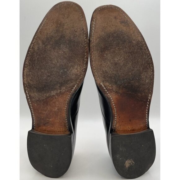 Allen Edmonds Park Avenue Cap Toe Black Leather Oxford Dress Shoes Mens Size 12D